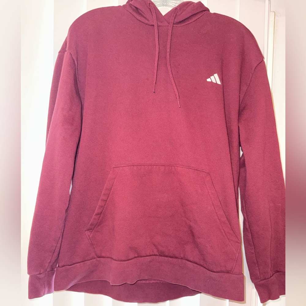 Adidas Women's Burgundy Hoodie